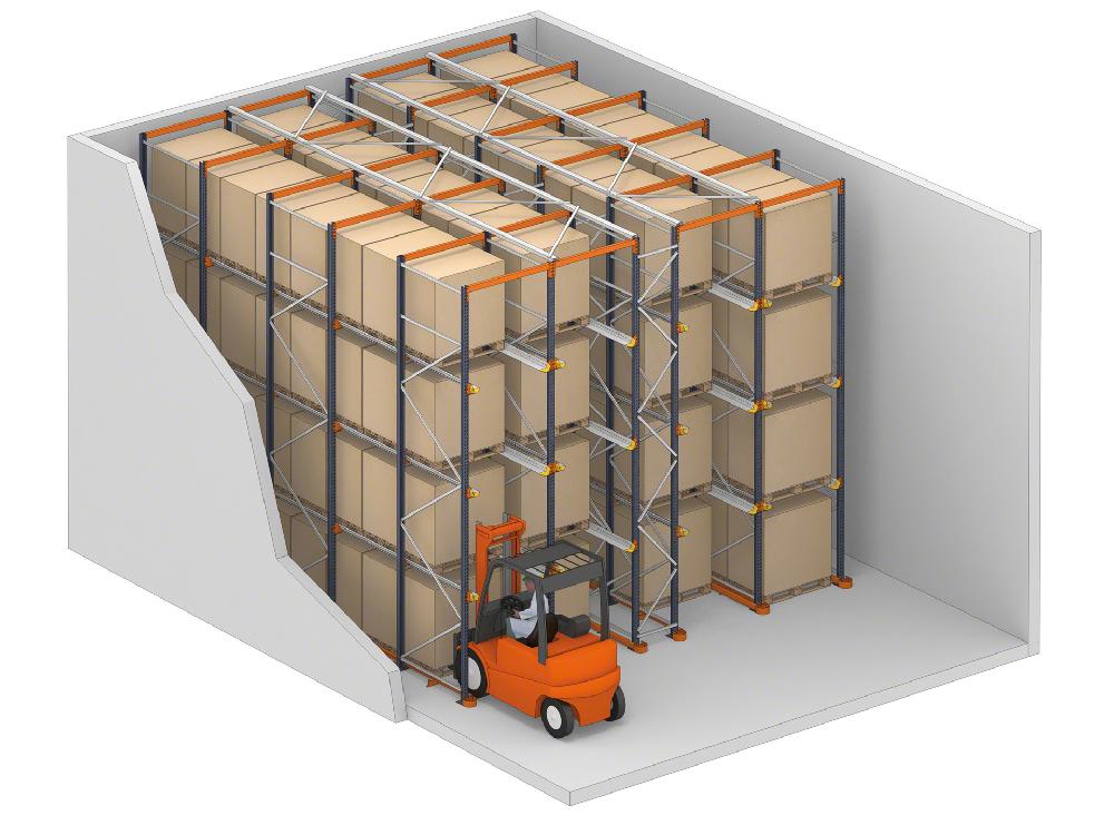  	Drive-in pallet racking